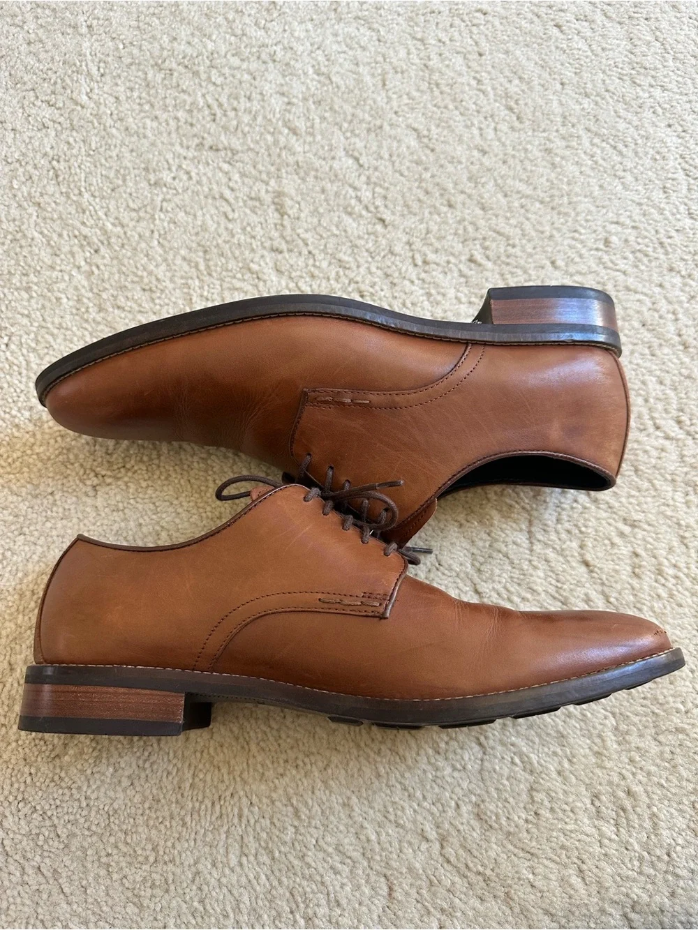 Cole Haan Grand OS Brown Tan Leather Oxford Dress Shoes Men's Size 9.5 M C25811